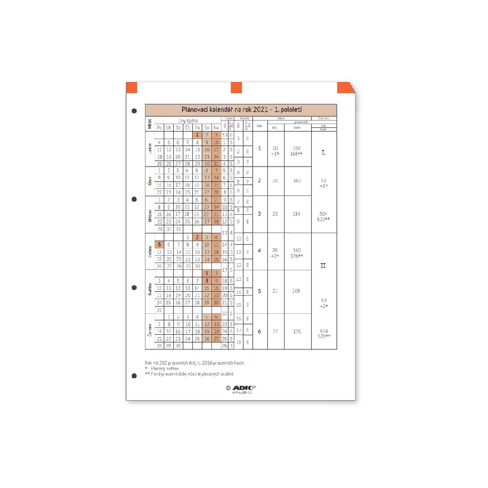 Plánovací Kalendář Adk A4 2024 Formát A4 Mefisto2000cz 4020